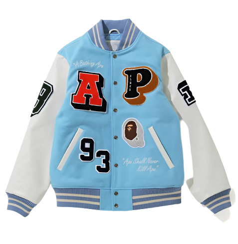 BAPE VARSITY BLUE JACKET