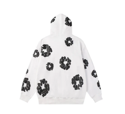 Denim Tears Hoodie white-black