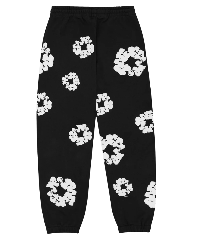 Denim Tears The Cotton Wreath Sweatpants Black