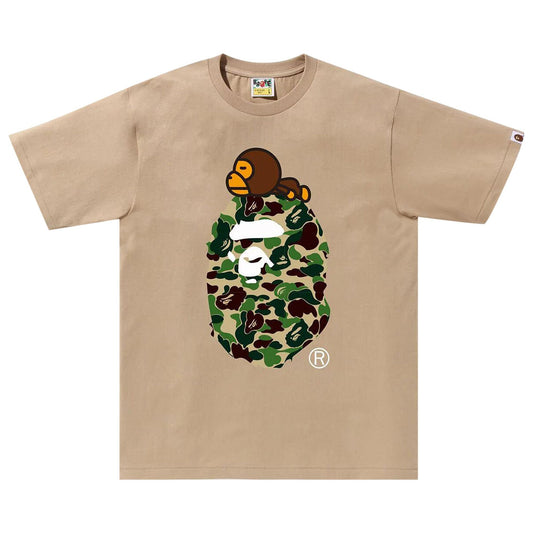 BAPE ABC Camo Milo On Big Ape Tee 'Beige/Green'