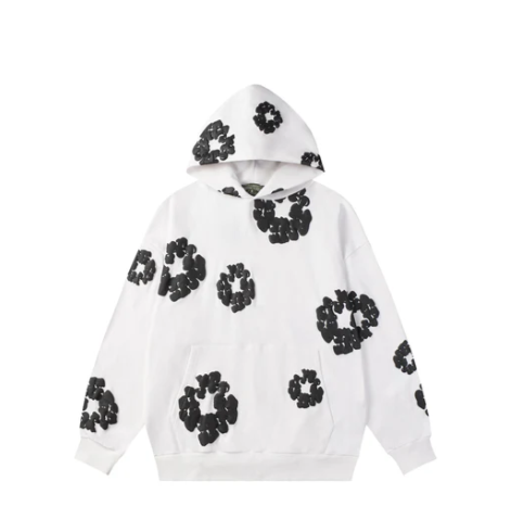 Denim Tears Hoodie white-black