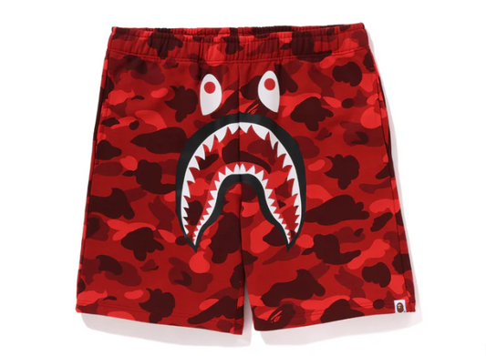 Color Camo Shark Short Red