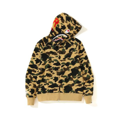 BAPE 1st Camo PONR Shark Hoodie